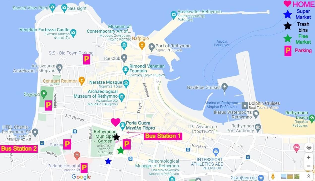 Thyme Brand New 1Bd Apart In The Heart Of Rethymno Bagian luar foto
